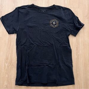 Quiksilver Men's Black Tee with Logo